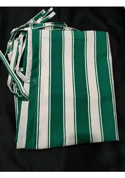 Karmaş Home Balkon Perdesi Yeşil Beyaz Estetik ve Dayanıklı Dış Mekan Koruma Çözümü