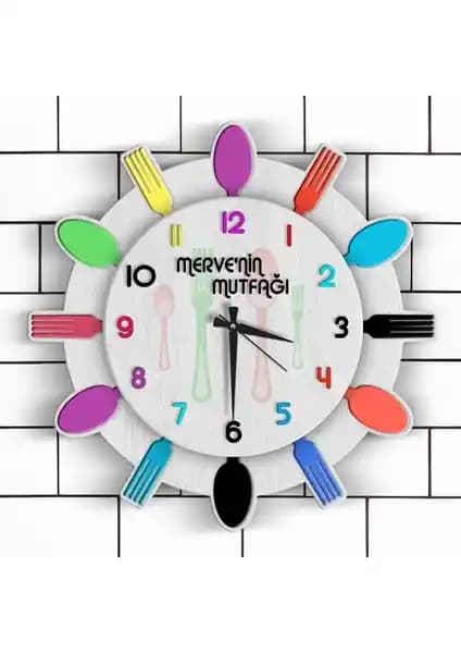Kişiye Özel Ahşap Mutfak Duvar Saati: Şık ve Dekoratif Tasarım Seçeneği