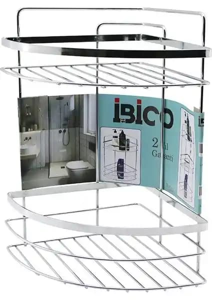 Misda Store Lamali 2 Katlı Üçgen Krom Metal Banyo Köşelik ile Modern ve Pratik Banyo Düzeni