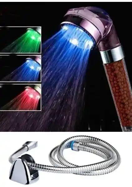 Modern Banyolar İçin Renk Değiştiren LED Işıklı Duş Başlığı Seti Özellikleri ve Avantajları