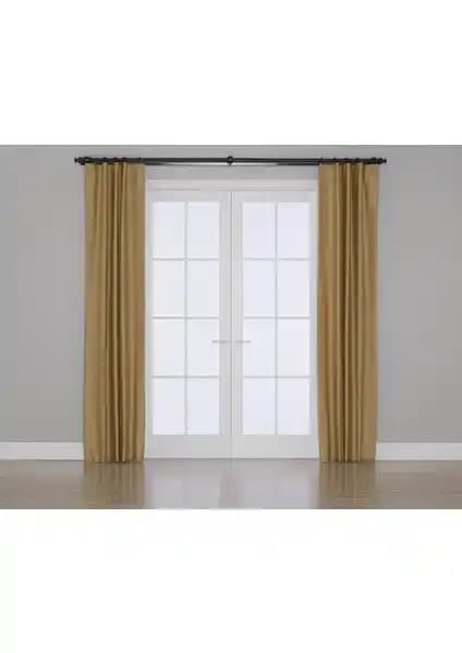 Modern ve Fonksiyonel Hardal Renkli Gauze Blackout Perdeyle Evinize Şıklık ve Konfor Katın