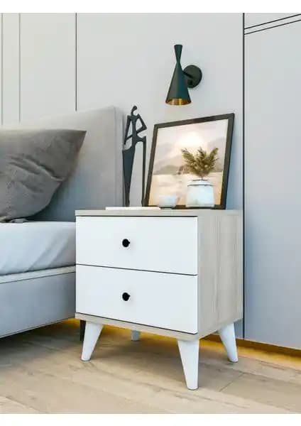 Montenero Cordoba K3 Komodin: Estetik ve Fonksiyonellik Bir Arada Yatak Odası İçin