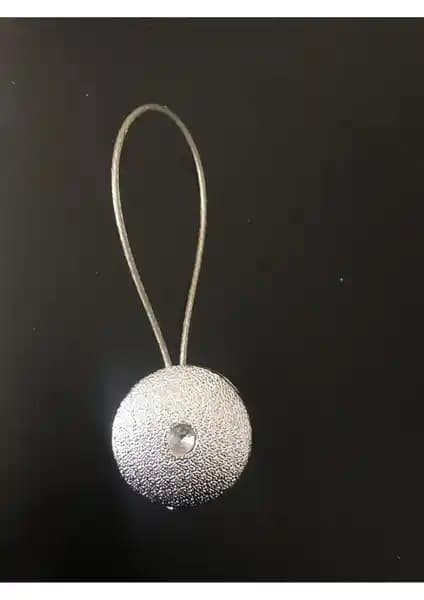 Nivemshome Divina Gümüş Düz Perde Tokası: Şık ve Güçlü Mıknatıslı Perde Düzenleme Aksesuarı