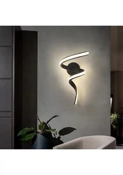 Ömür Avize Pırıltı Siyah Kasalı LED Duvar Aplikleri Modern ve Şık Tasarım Çözümü