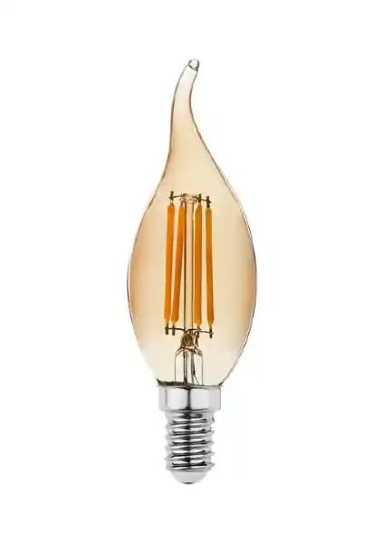 Orbus Rustik Amber Dekoratif Mum Ampulü E14 4W şık ve enerji tasarruflu tasarım