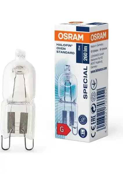Osram 66725 25W Halopin G9 Duy Fırın Ampulü Sıcak Tonlu Modern Aydınlatma Çözümü