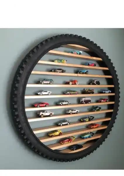 Özke Dekor Tekerlek Duvar Rafı: Çocuk Odalarında Şık ve Fonksiyonel Tasarım