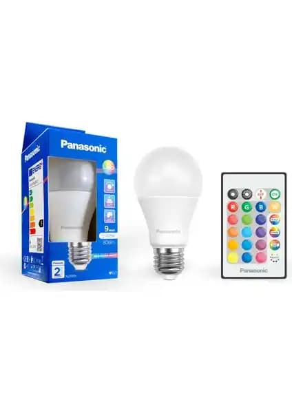 Panasonic RGB Akıllı LED Ampul: Uzaktan Kumandalı ve Renk Seçenekleriyle Modern Aydınlatma Çözümü