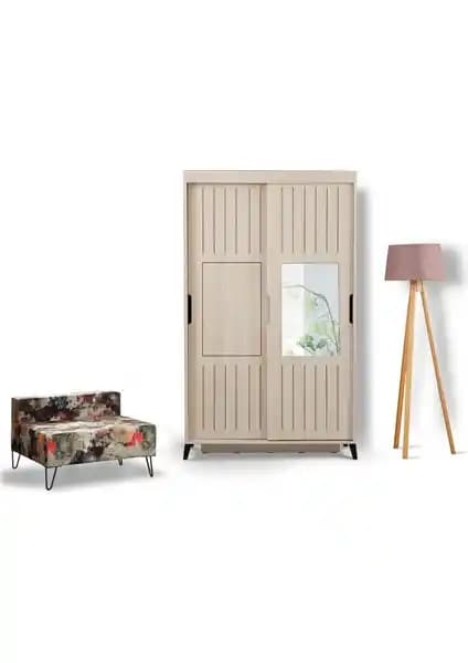 Pasific Home Huga Sürgülü 2 Kapaklı Aynalı Gardrop Modern Tasarım ve Dayanıklılık
