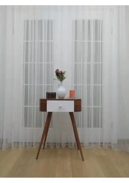 Perhal Grek Zemin Etekleri Kurşunlu Tül Perde: Modern ve Şık Dekorasyon İçin Uygun