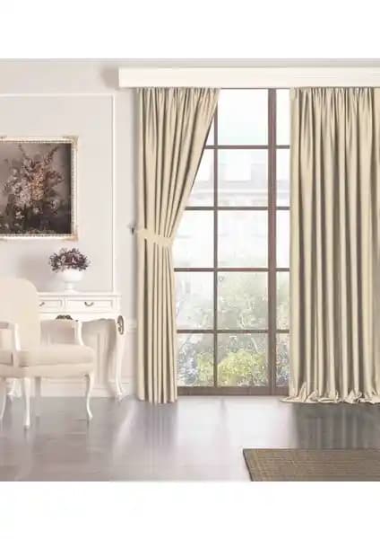 Perle Quartz Blackout Serisi Koyu Bej Renkli Güneşlik Perde Estetik ve Fonksiyonel Tasarım