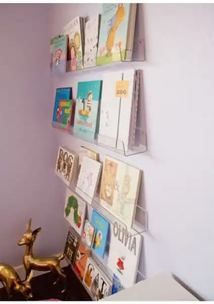 Pleksi Kitap Duvar Rafı: Modern ve Şeffaf Tasarım ile Dekorasyon Çözümü