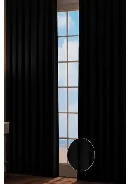 RechHome Taç Blackout Siyah Perde: Modern Tasarım ve Gelişmiş Yalıtım Özellikleri