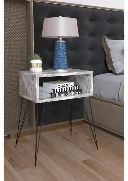 Remaks Elit Metal Ayaklı Komodin Beyaz Mermer Detaylar ve Kullanım İpuçları