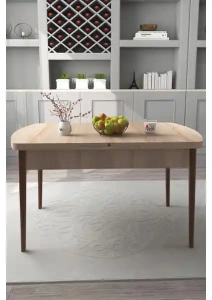 Renlife Yemek Masası Sonomo: Modern ve Dayanıklı Oval Ahşap Mutfak Masası