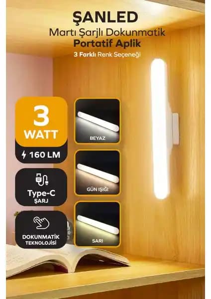 ŞANLED Çok Yönlü Şarjlı Mıknatıslı Işık: Pratik ve Güçlü Aydınlatma Çözümü
