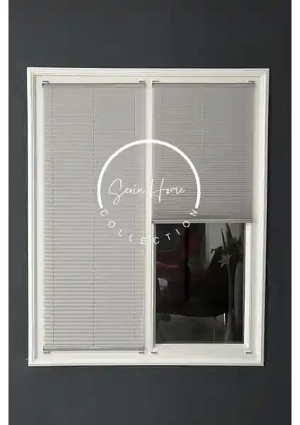 Serin Home Collection Gri Katlanabilir Plise Perde: Modern ve Şık Dekorasyon Çözümü