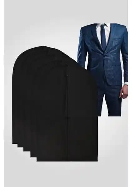 Serstil 5 Adet Siyah Takım Elbise Kılıfı Gamboç ile Kıyafetlerinizi Güvence Altına Alın