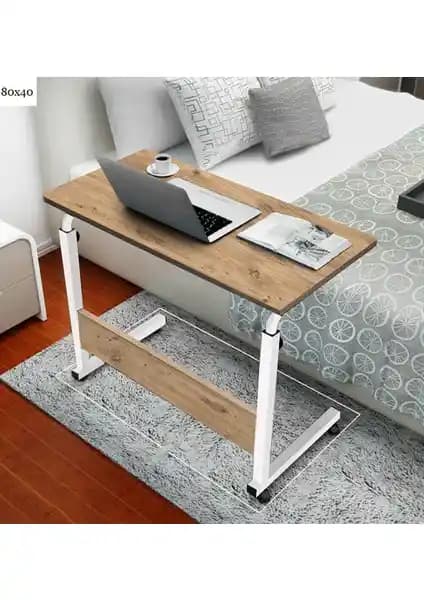 Servetavcı Atlantik Çam Yükseklik Ayarlı Çalışma Masası 80x40 cm ergonomik ve şık tasarım