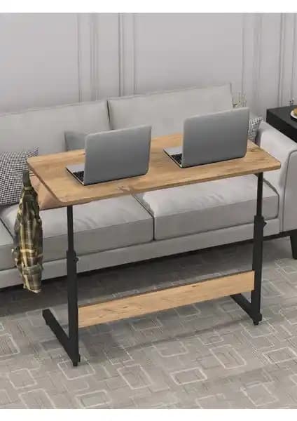 Servetavcı Yükseklik Ayarlı Çalışma Masası Atlantik Çam 100x50 Oval Kenar