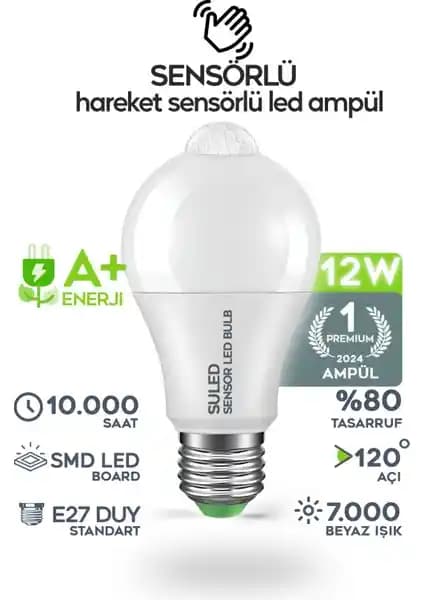 Suled Hareket Sensörlü LED Lamba: Enerji Verimli ve Akıllı Aydınlatma Çözümü