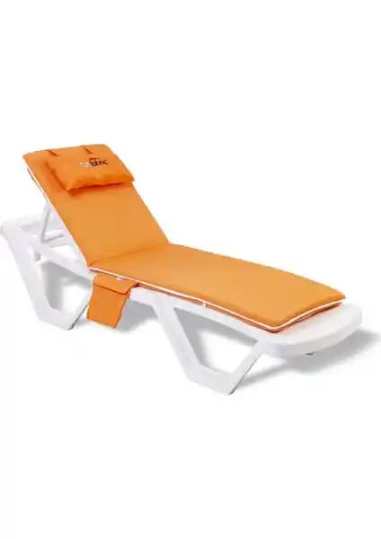 Sunfabric Portakal Şezlong Minderi: Dayanıklı, Konforlu ve Şık Açık Alan Aksesuarı