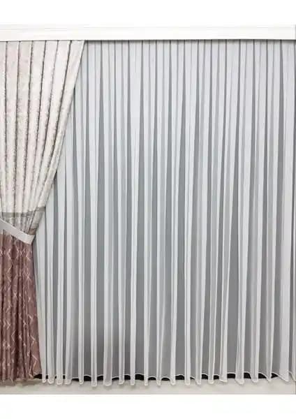 Taç Issa Düz Tül Perde Günlük Kullanım ve Dekorasyon İçin Uygun Alternatif