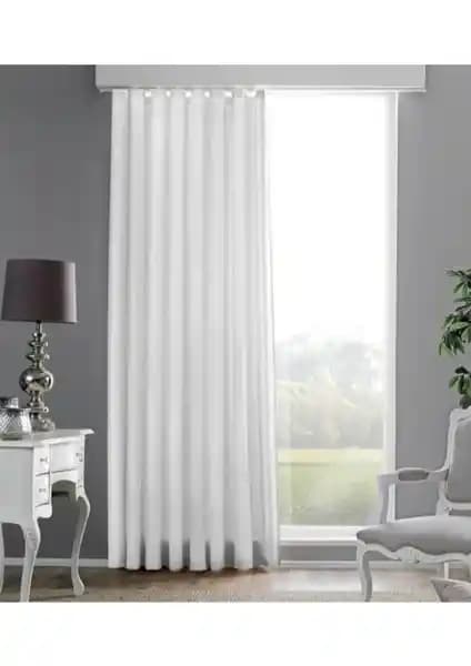 Taç Lüx Atlas Saten Krem Güneşlik Perde: Şık ve Dayanıklı Modern Perde Çözümü