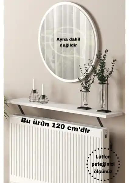 Talas Tozu Beyaz Petek Üstü Raf Modern ve Kolay Montajlı Dekoratif Çözüm