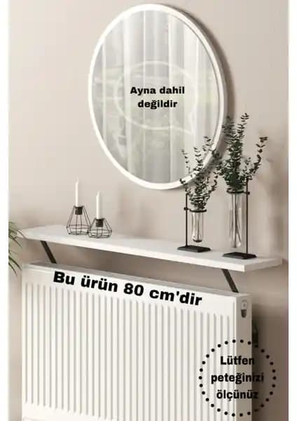 Talas Tozu Beyaz Petek Üstü Tak Çıkar Duvar Montajsız Raf Dekoratif ve Pratik Kullanım