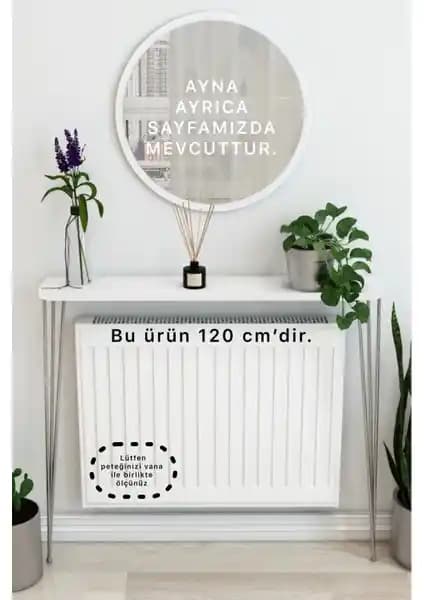 Talas Tozu Petek Üstü Çok Amaçlı Raf Dresuar 120 cm Modern ve Dayanıklı Tasarım