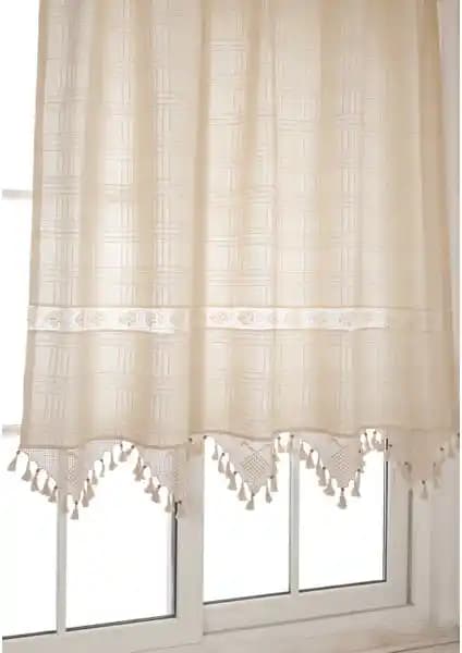 Tuncay Tekstil Buldan İşi El Dantelli Kalın Keten Güneşlik Perde Ürünleri