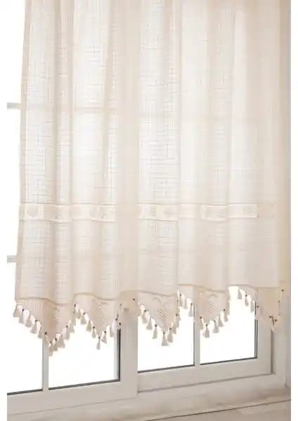 Tuncay Tekstil Otantik El Dantelli Keten Perde Kendine Has Tasarımıyla Ev Dekorasyonuna Şıklık Katar