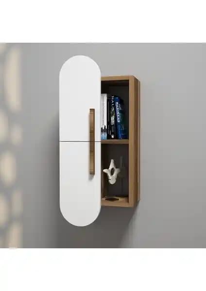 Variant Mobilya Variant Rose Duvar Rafı Ceviz ve Beyaz Seçenekleriyle Modern Dekorasyon İçin