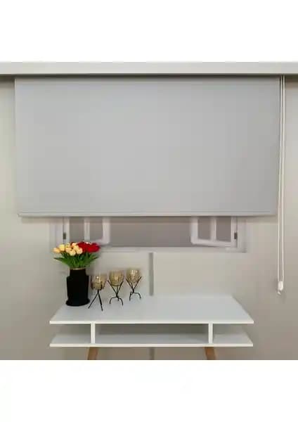 Volper Mekanik Gri 80x200 cm Kumaş Stor Perde Estetik ve Dayanıklı Tasarım