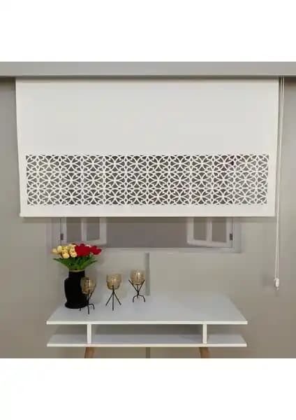 Volper Mekanik LZR305 Lazer Kesim Stor Perde Beyaz 80x200 Modern ve Dayanıklı İç Mekan Dekoru