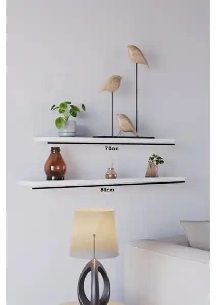 Yankı-Byeg MDF Duvar Rafları 70 ve 80 cm Modern Tasarım ve Kolay Montaj Özellikleri