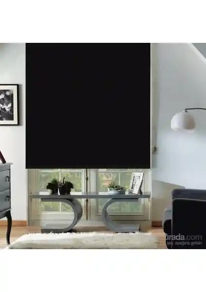 ZebraEvim Siyah Polyester Stor Etek Dilimli Perde: Modern ve Fonksiyonel Tasarım Çözümü