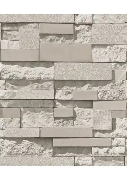 Zümrüt 9250 Taş Desenli Duvar Kağıdı: Estetik ve Dayanıklı İç Mekan Dekorasyonu