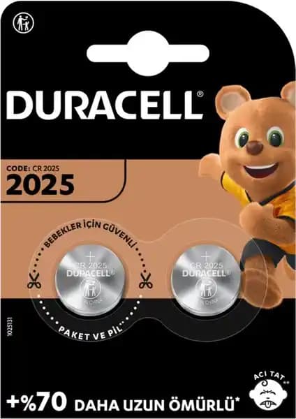 Duracell CR2025 ve GP CR2025-C5 Lityum Düğme Pil Karşılaştırması ve Özellikleri