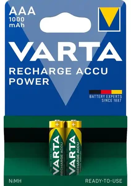 Varta 1000mAh ve 800mAh AAA Şarj Edilebilir Piller Karşılaştırması