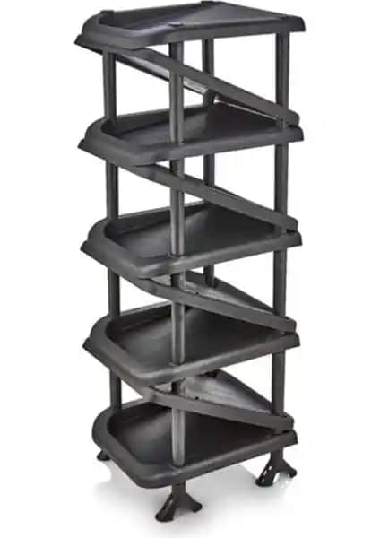 5DM Plastik Zigzag Ayakkabılık: Modern ve Pratik Dar Alan Çözümü