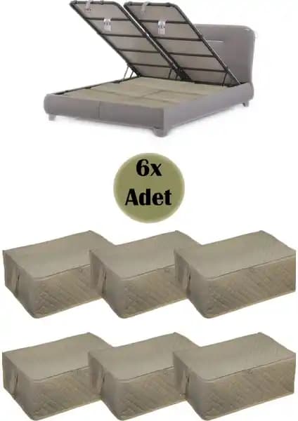 Adarya 6'lı Büyük Boy Saklama Hurçları Ev ve Seyahat İçin Pratik Çözüm