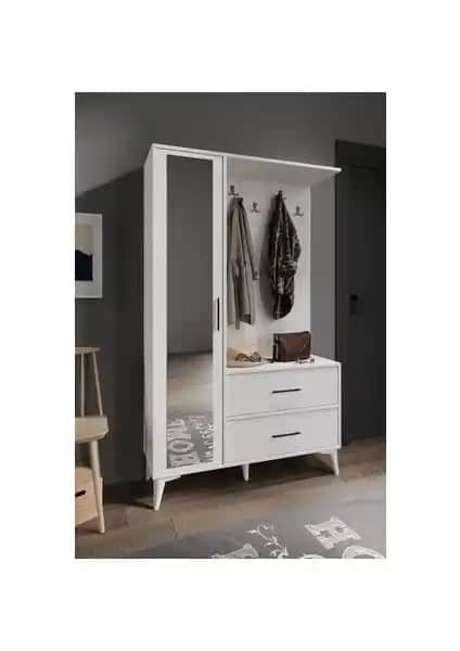 Afilli Aynalı Oslo Portmanto Vestiyer: Şık ve Fonksiyonel Giriş Mobilyası Çözümü