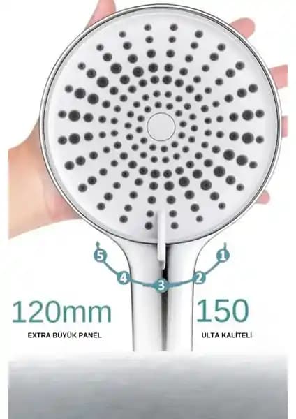 Akdoğan Yapı Geniş Kafalı Çok Fonksiyonlu Krom Duş Başlığı Ürün İncelemesi