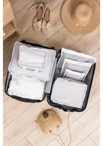 ALAS Bavul Organizer Çizgili ile Seyahatlerde Düzeni Sağlayan Pratik Çözüm