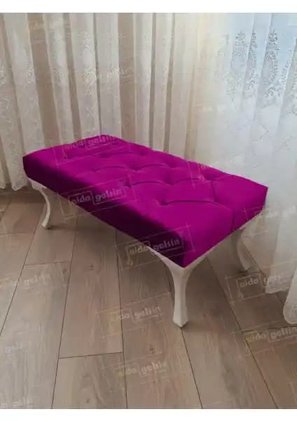 AldaGelsin 120 cm Kapitoneli Ayak Ucu Kapı Önü Antre Bench Puf Modern ve Kullanışlı Tasarım