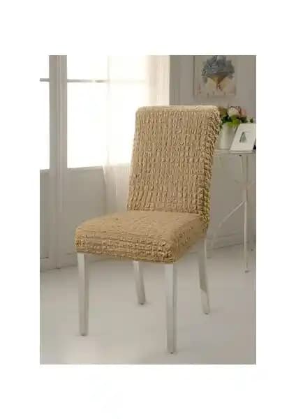 Altın Kelebek Vizon Renkli Likralı Bürümcük Sandalye Kılıfı Şık ve Kullanışlı Tasarım