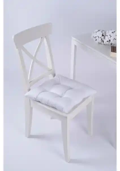 Altınpamuk Beta Beyaz Pofidik Sandalye Minderi Konfor ve Şıklık Sunar