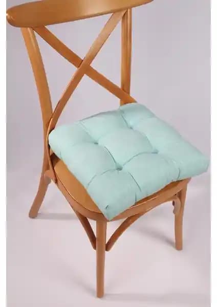 Altınpamuk Lina Su Yeşili Pofidik Sandalye Minderi: Konfor ve Estetiğin Buluşması